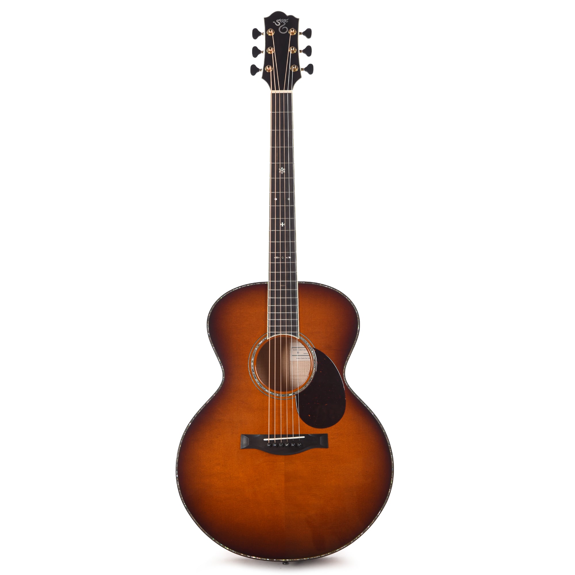 Santa Cruz F Model Bearclaw German Spruce/Flamed Maple Full Body Sunburst Acoustic Guitars / OM and Auditorium