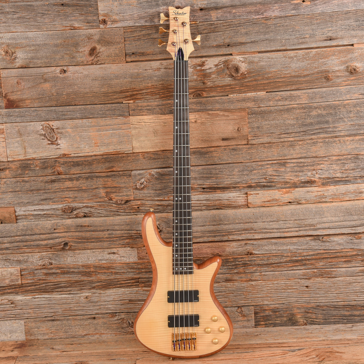 Schecter Stiletto Custom-5 Natural 2020 Bass Guitars / 5-String or More