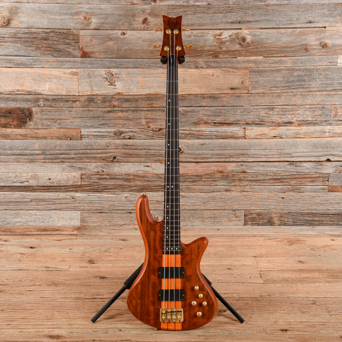 Schecter Stiletto Studio 4 Honey Satin 2016 Bass Guitars