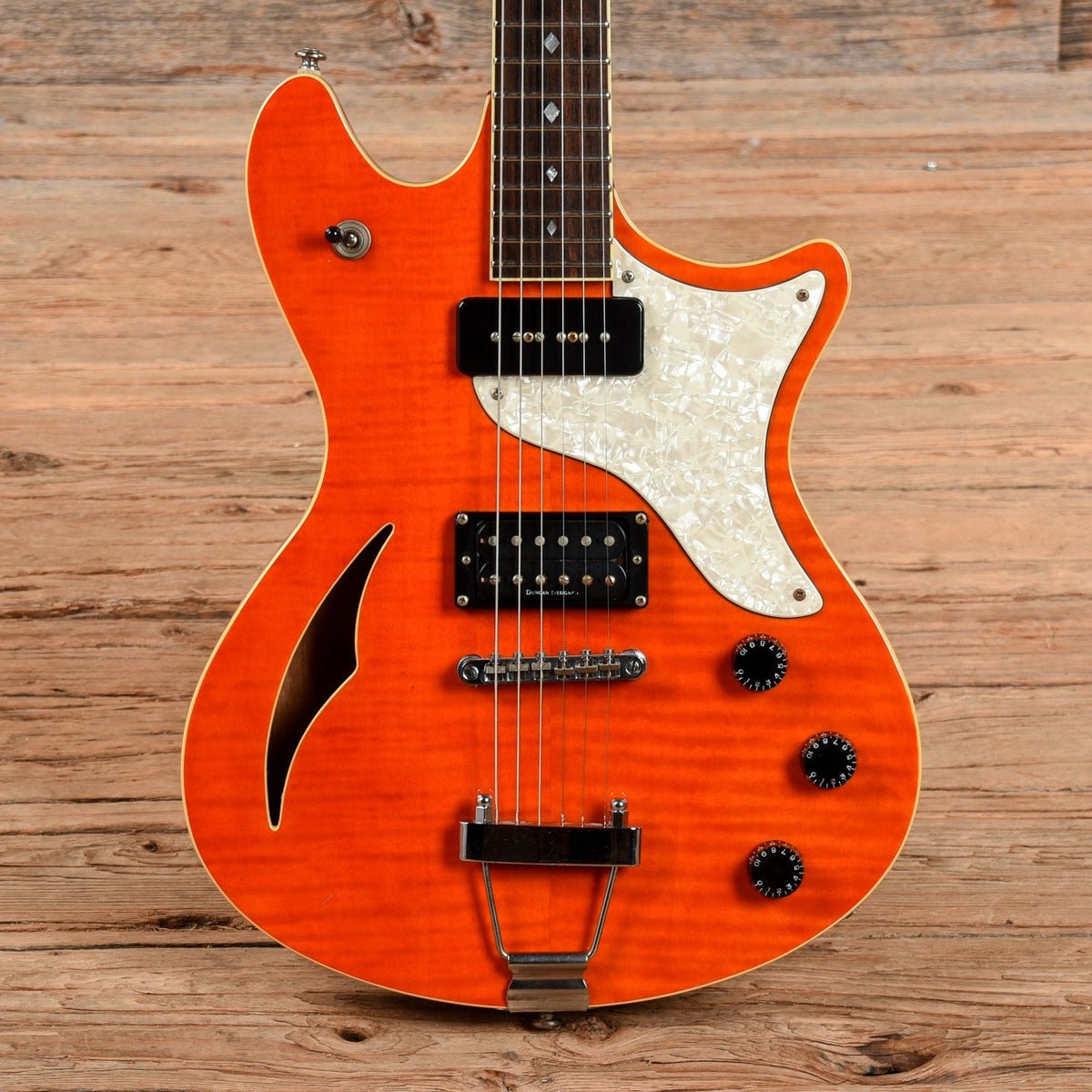 Schecter Diamond Series Tempest Orange Electric Guitars / Semi-Hollow