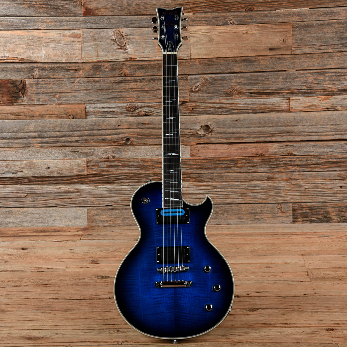 Schecter Solo-II Supreme See Thru Blue Burst 2022 Electric Guitars / Solid Body