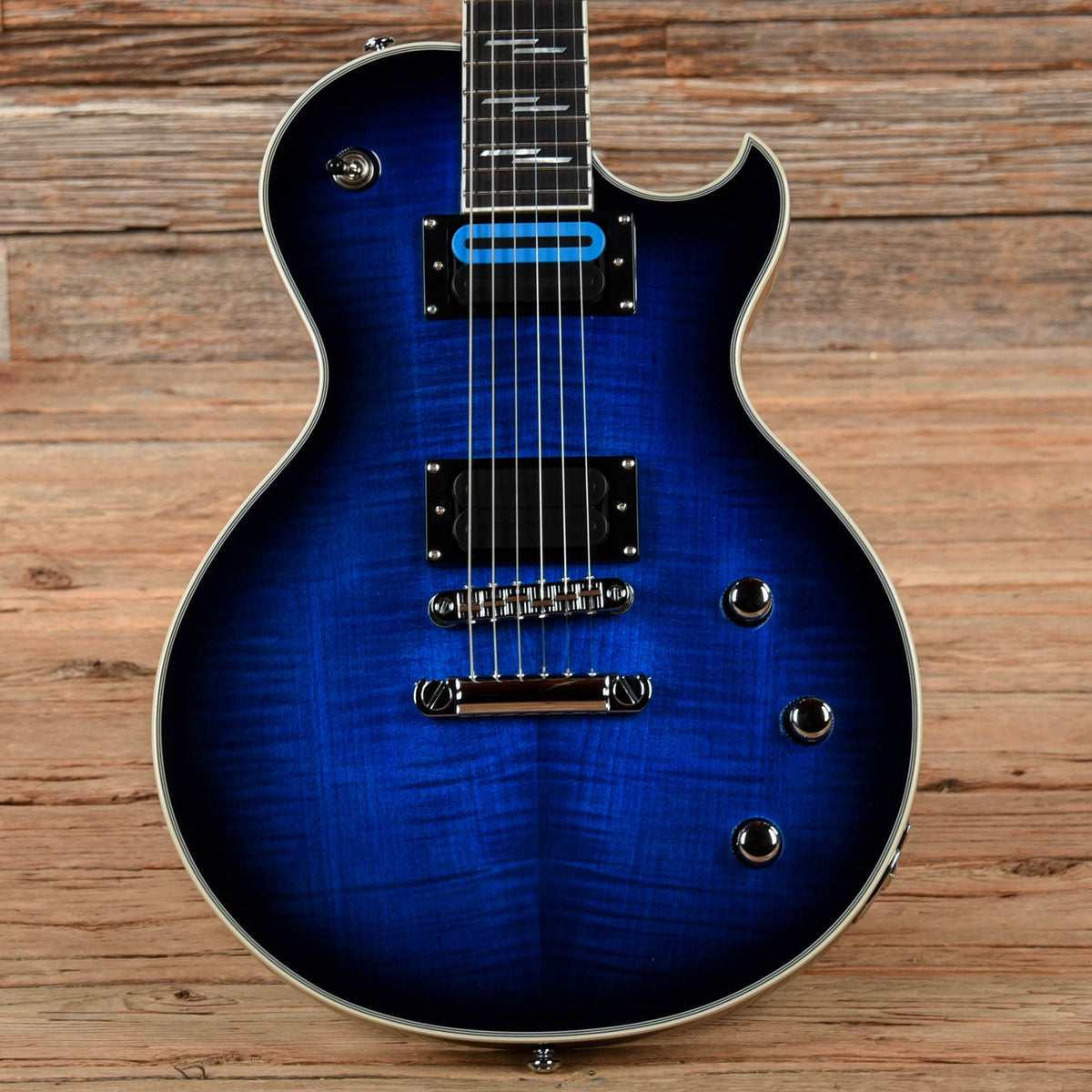 Schecter Solo-II Supreme See Thru Blue Burst 2022 Electric Guitars / Solid Body