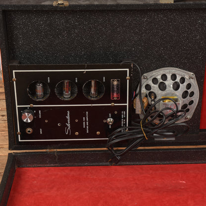 Silvertone 1448 w/ Amp Case Black 1960s Electric Guitars / Solid Body