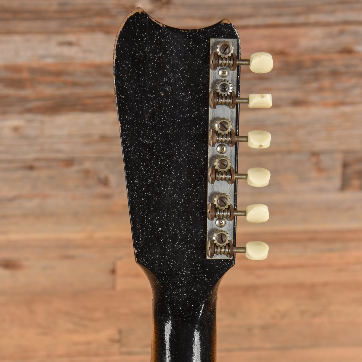 Silvertone 1448 w/ Amp Case Black 1960s Electric Guitars / Solid Body