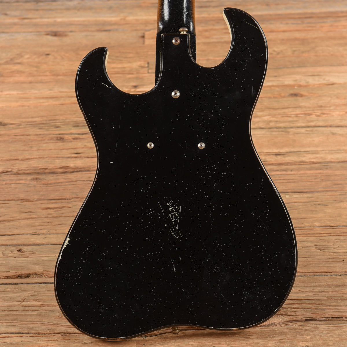 Silvertone 1448 w/ Amp Case Black 1960s Electric Guitars / Solid Body