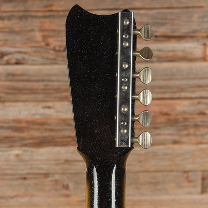 Silvertone 1448 w/Amp in Case Black Electric Guitars / Solid Body
