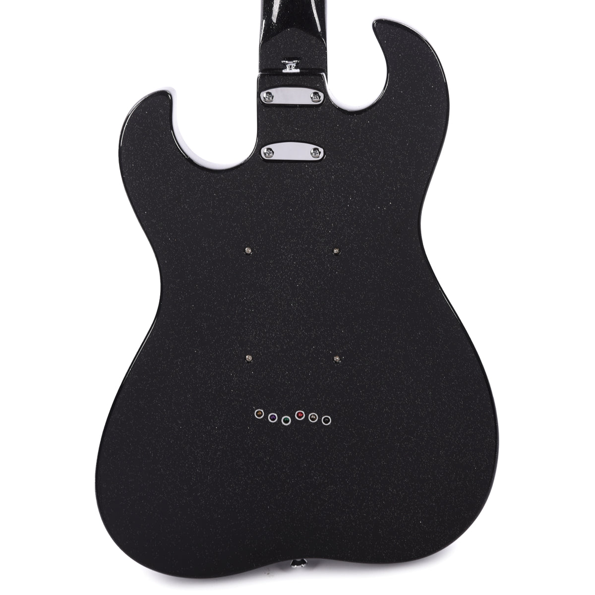 Silvertone 1449 Black Silver Flake Electric Guitars / Solid Body