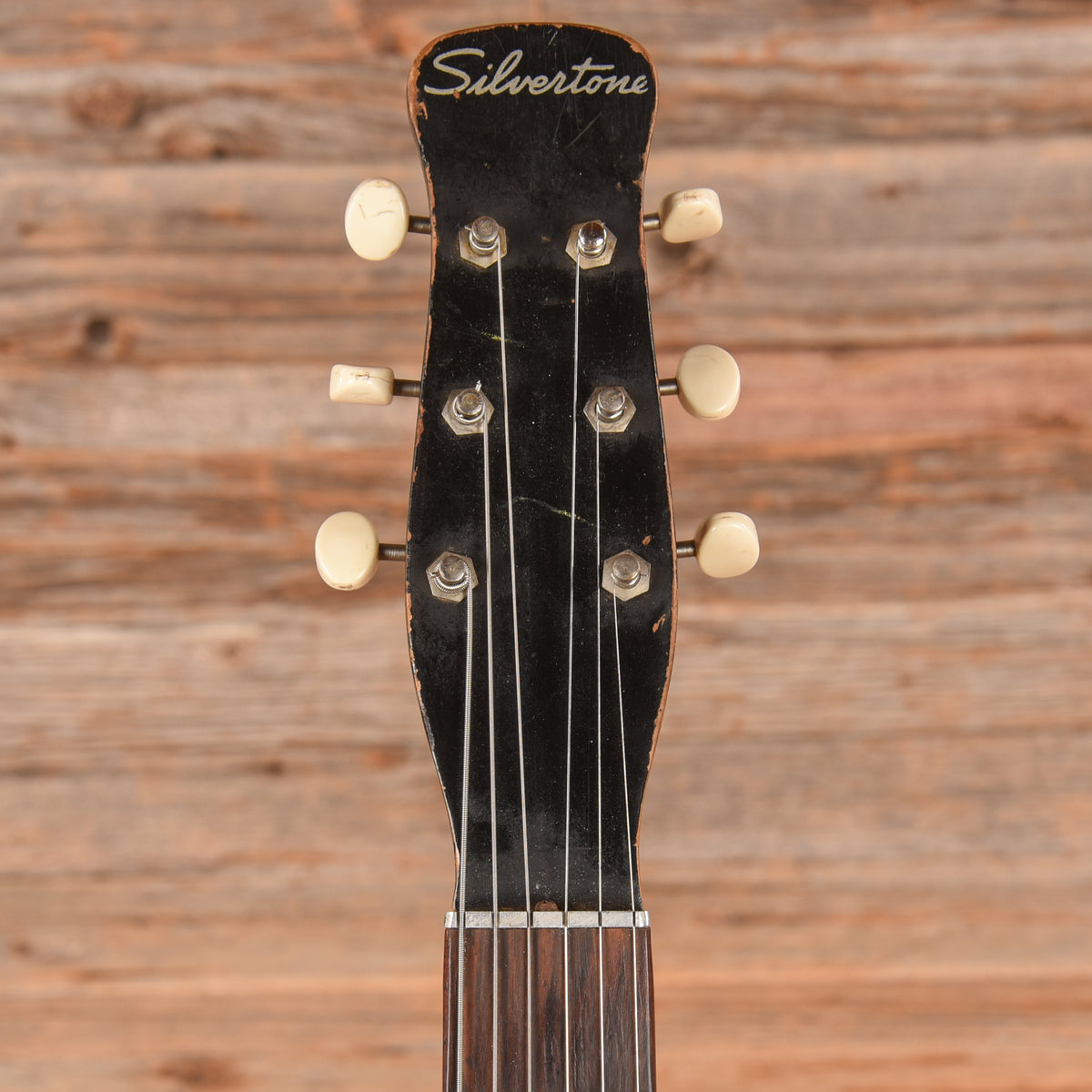 Silvertone Peanut Body Black 1960s Electric Guitars / Solid Body