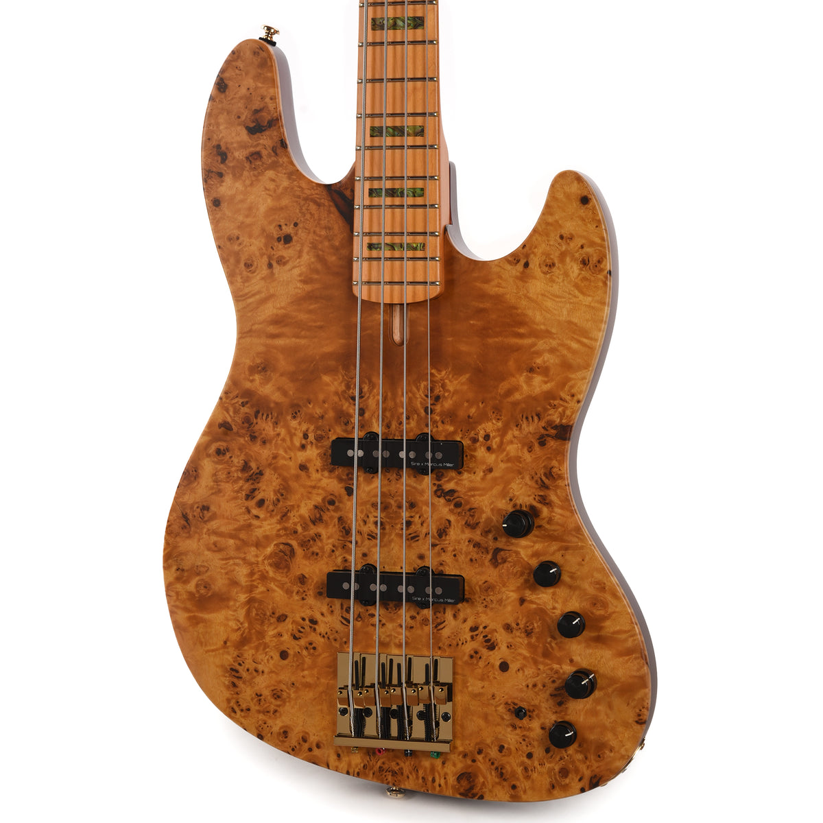 Sire Marcus Miller V10 4-String Swamp Ash/Solid Poplar Natural Satin Bass Guitars / 4-String
