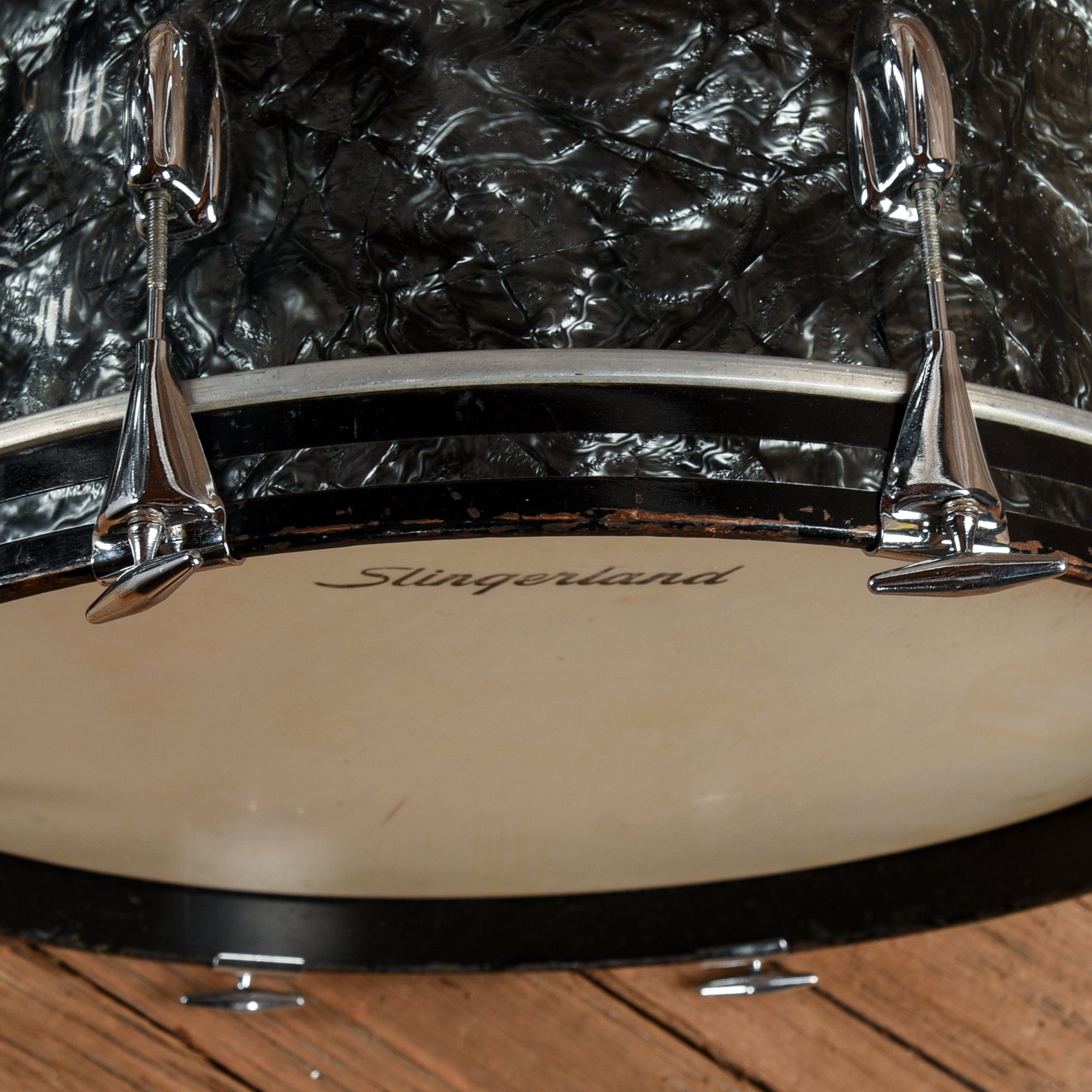 Slingerland Modern Solo Outfit No.2 R 20/13/16/5.5x14 Black Diamond Pearl 5PC. Drum Set USED Drums and Percussion / Acoustic Drums / Full Acoustic Kits