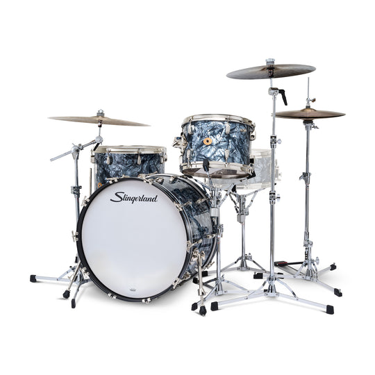 Slingerland Radio King 13/16/22 3pc. Drum Kit Black Diamond Pearl Drums and Percussion / Acoustic Drums / Full Acoustic Kits