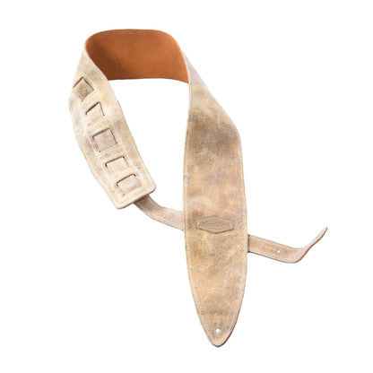Souldier Distressed Leather w/Suede Torpedo Bass Strap Old Gold Accessories / Straps