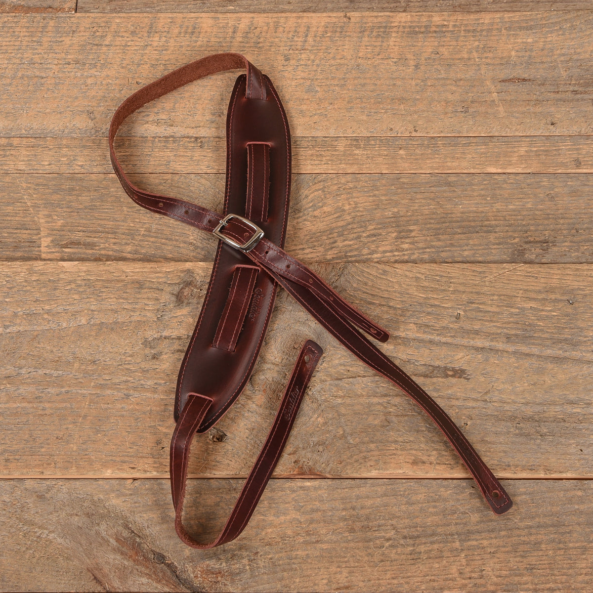 Souldier Saddle Strap Plain Mahogany Strap & Mahogany Pad Accessories / Straps