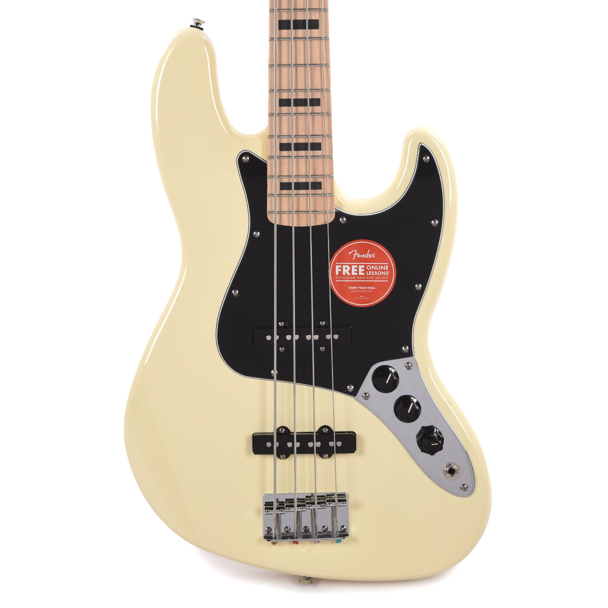 Squier Affinity Series Active Jazz Bass Olympic White Bass Guitars / 4-String
