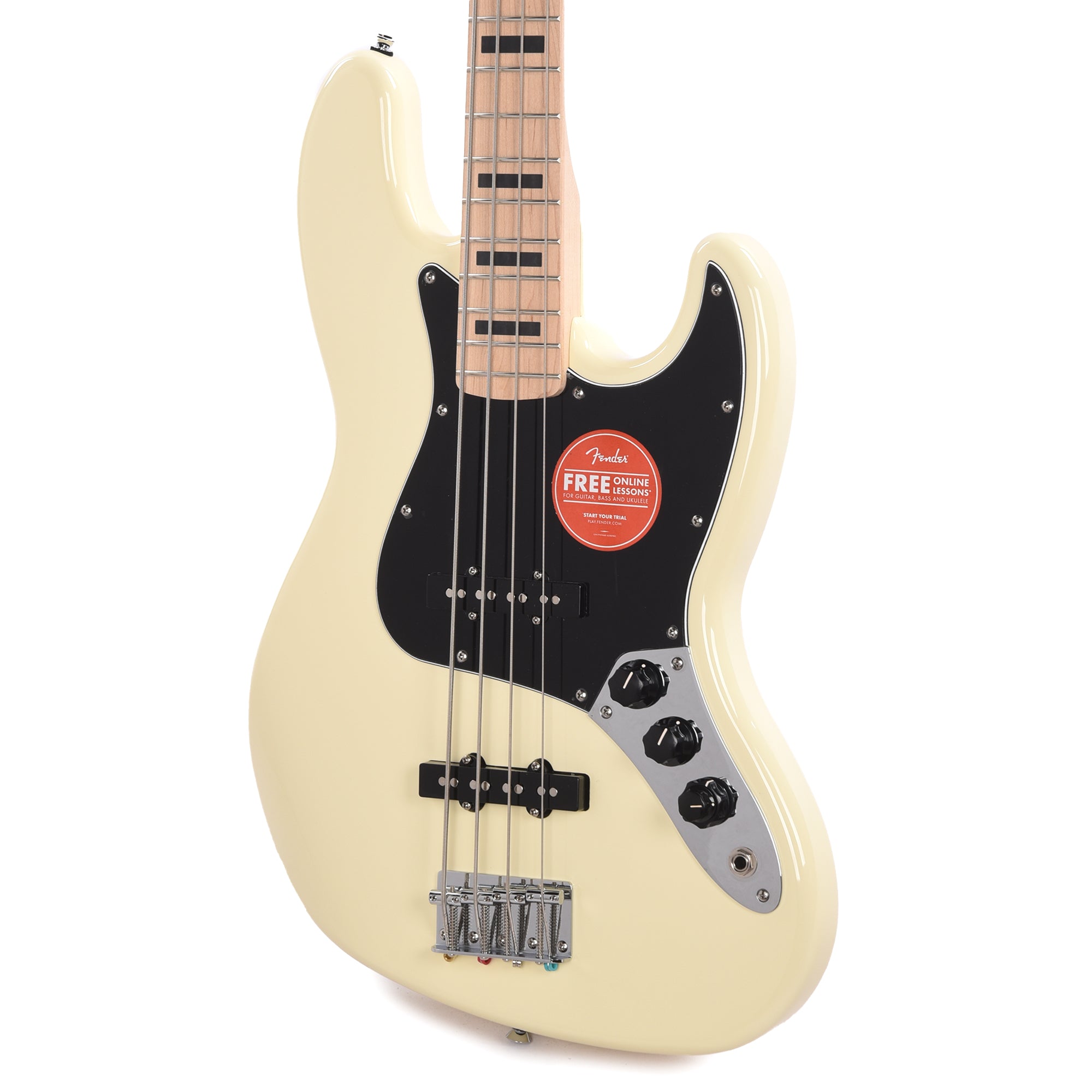 Squier Affinity Series Active Jazz Bass Olympic White Bass Guitars / 4-String