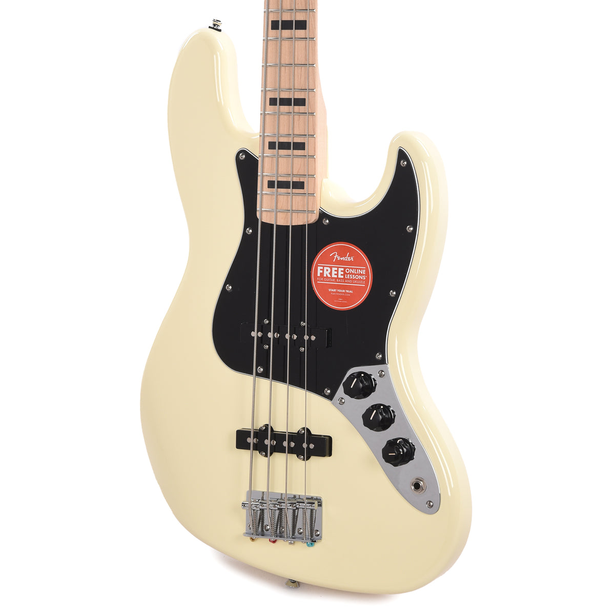 Squier Affinity Series Active Jazz Bass Olympic White Bass Guitars / 4-String