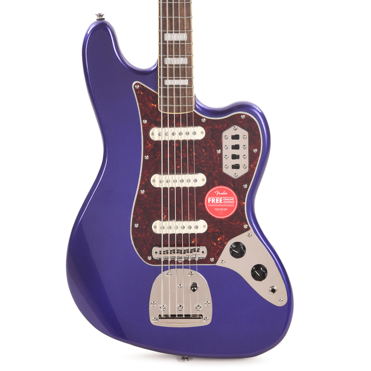 Squier Classic Vibe Bass VI Purple Metallic w/Matching Headcap Bass Guitars / 5-String or More