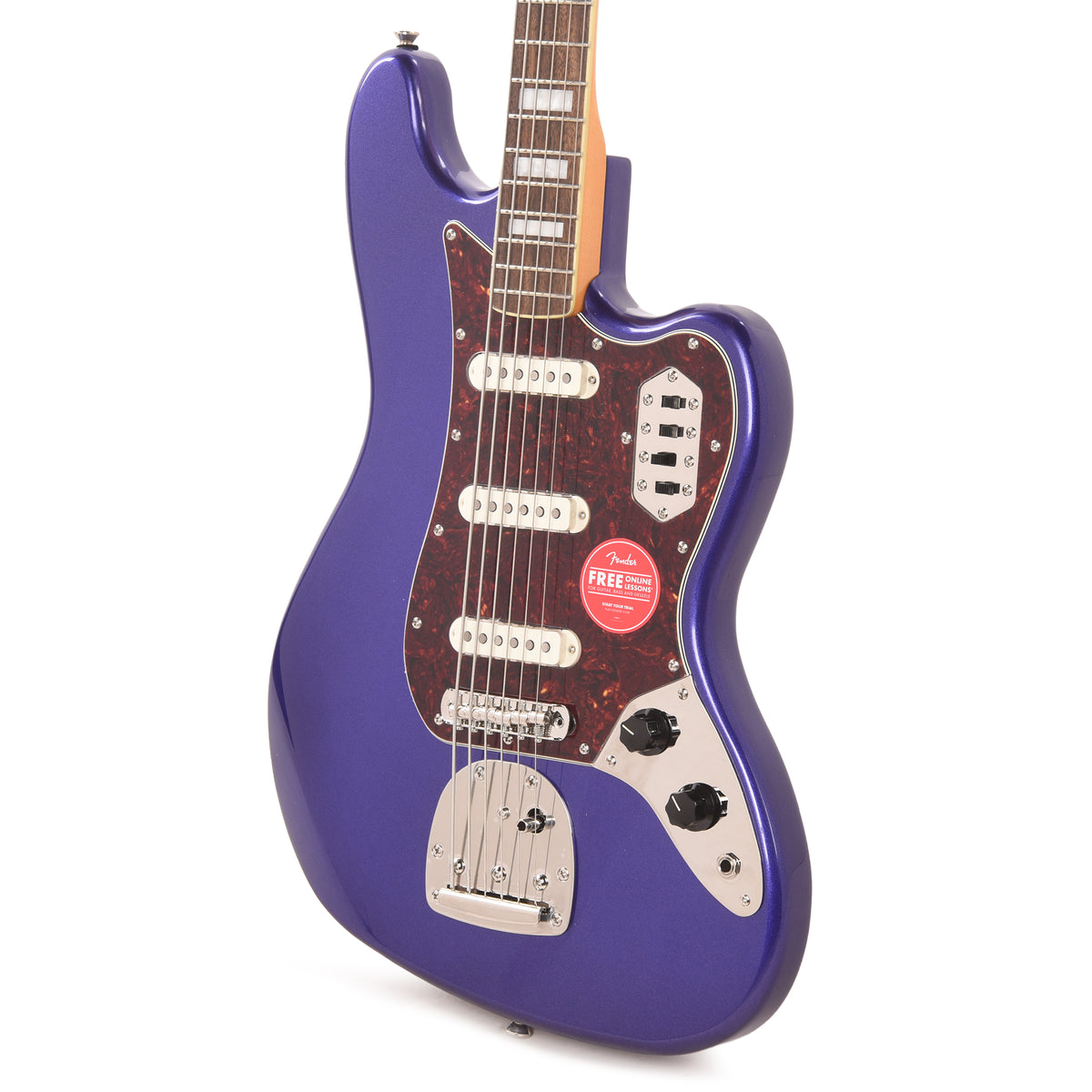 Squier Classic Vibe Bass VI Purple Metallic w/Matching Headcap Bass Guitars / 5-String or More