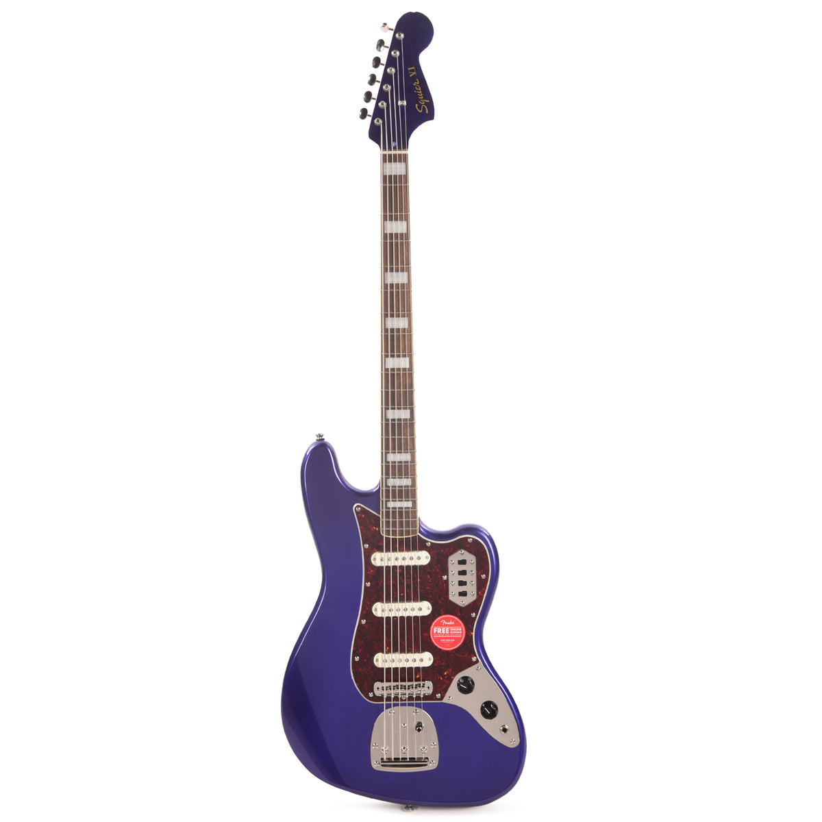 Squier Classic Vibe Bass VI Purple Metallic w/Matching Headcap Bass Guitars / 5-String or More