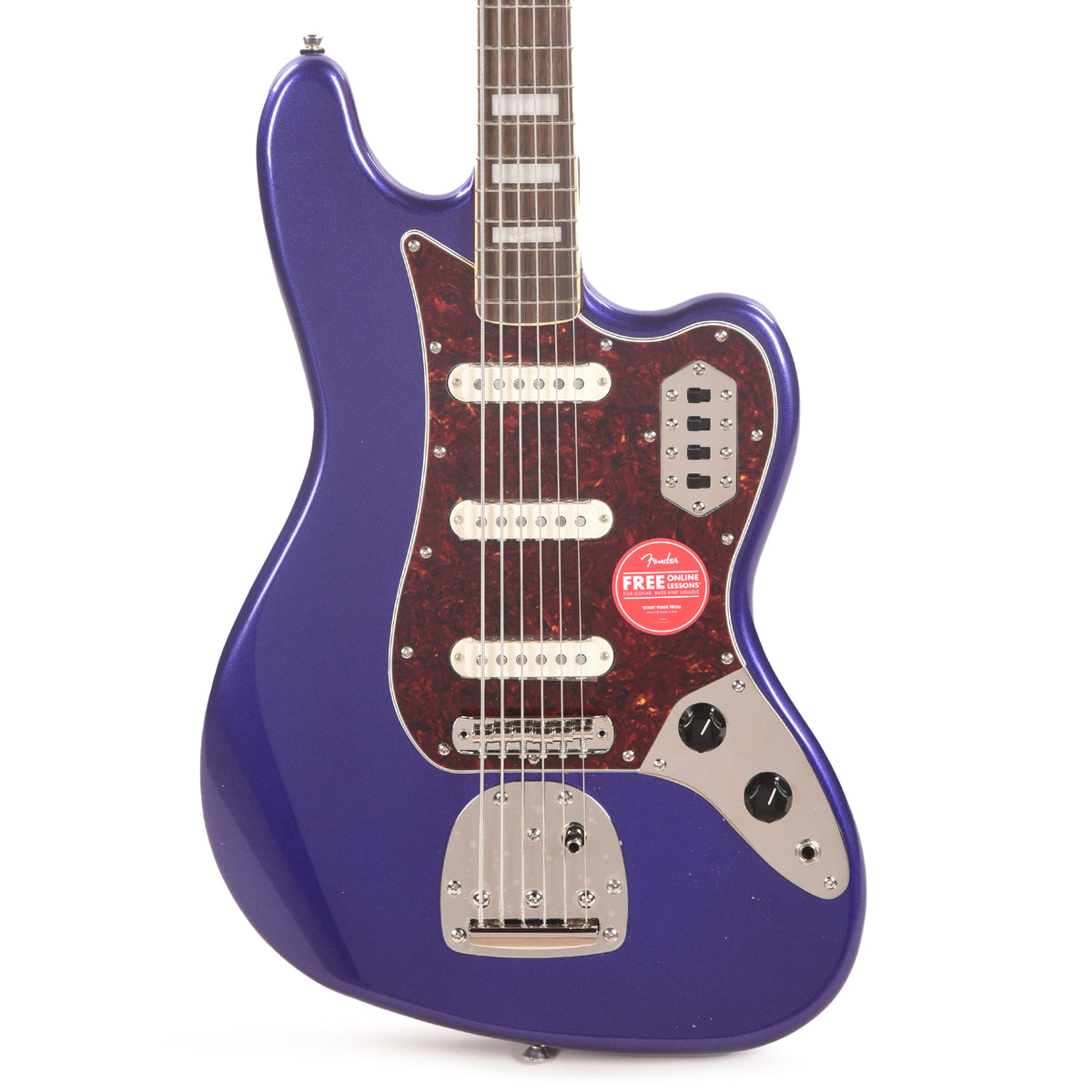 Squier Classic Vibe Bass VI Purple Metallic w/Matching Headcap Bass Guitars / 5-String or More