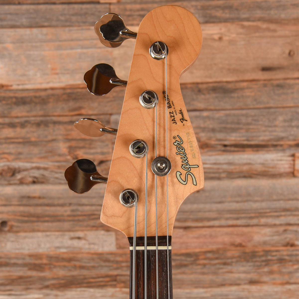 Squier Standard Jazz Bass Black 1984 Bass Guitars
