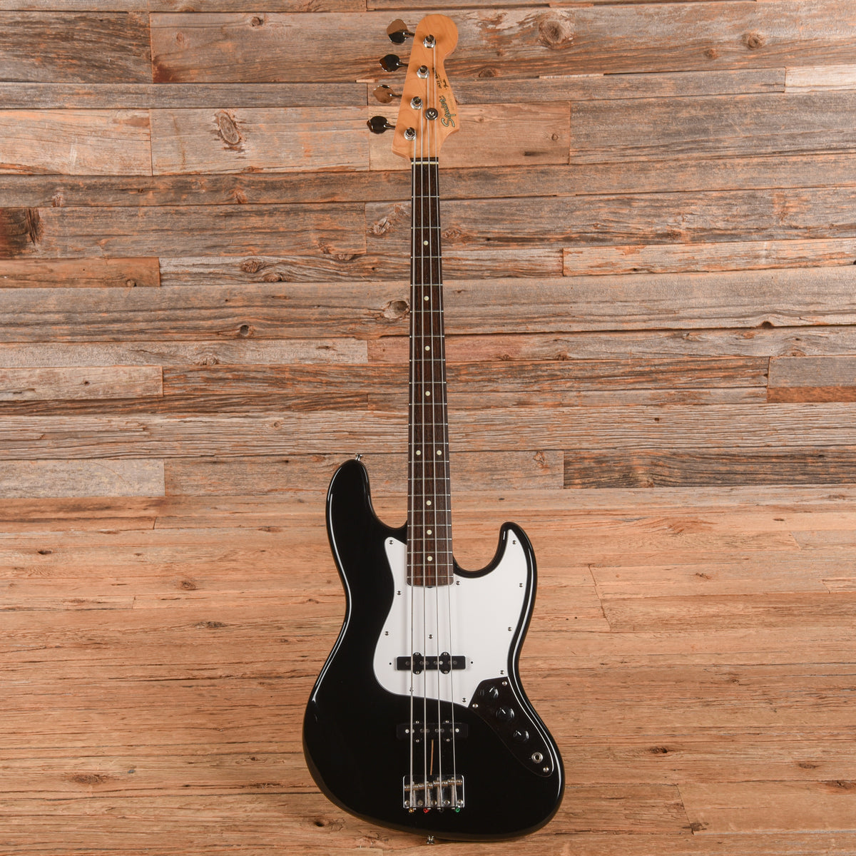 Squier Standard Jazz Bass Black 1984 Bass Guitars