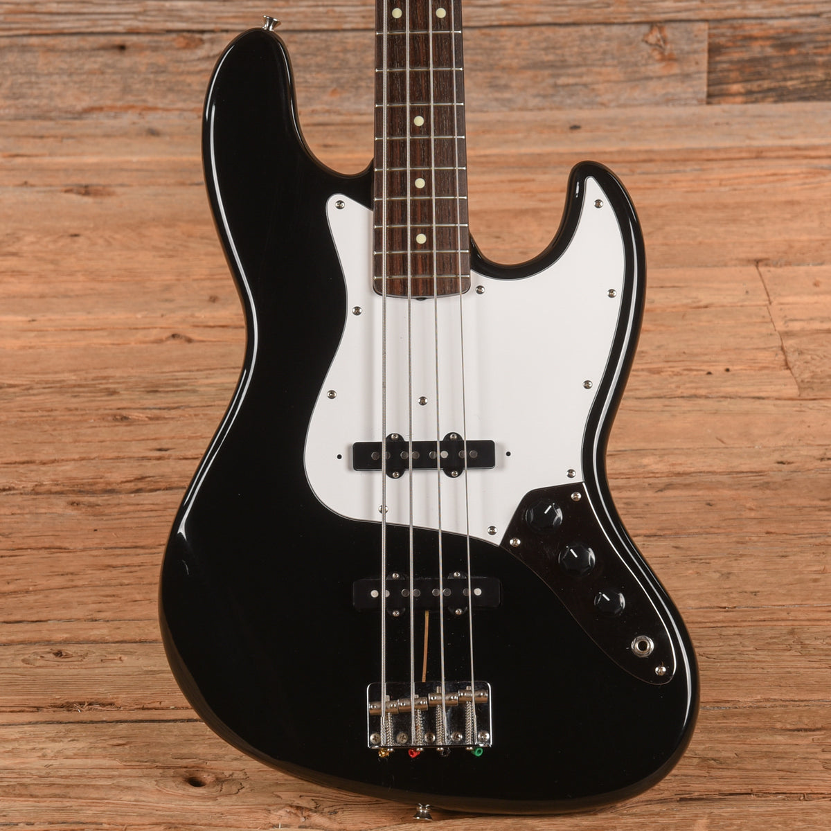 Squier Standard Jazz Bass Black 1984 Bass Guitars