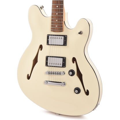 Squier Affinity Series Starcaster Deluxe Olympic White Electric Guitars / Semi-Hollow