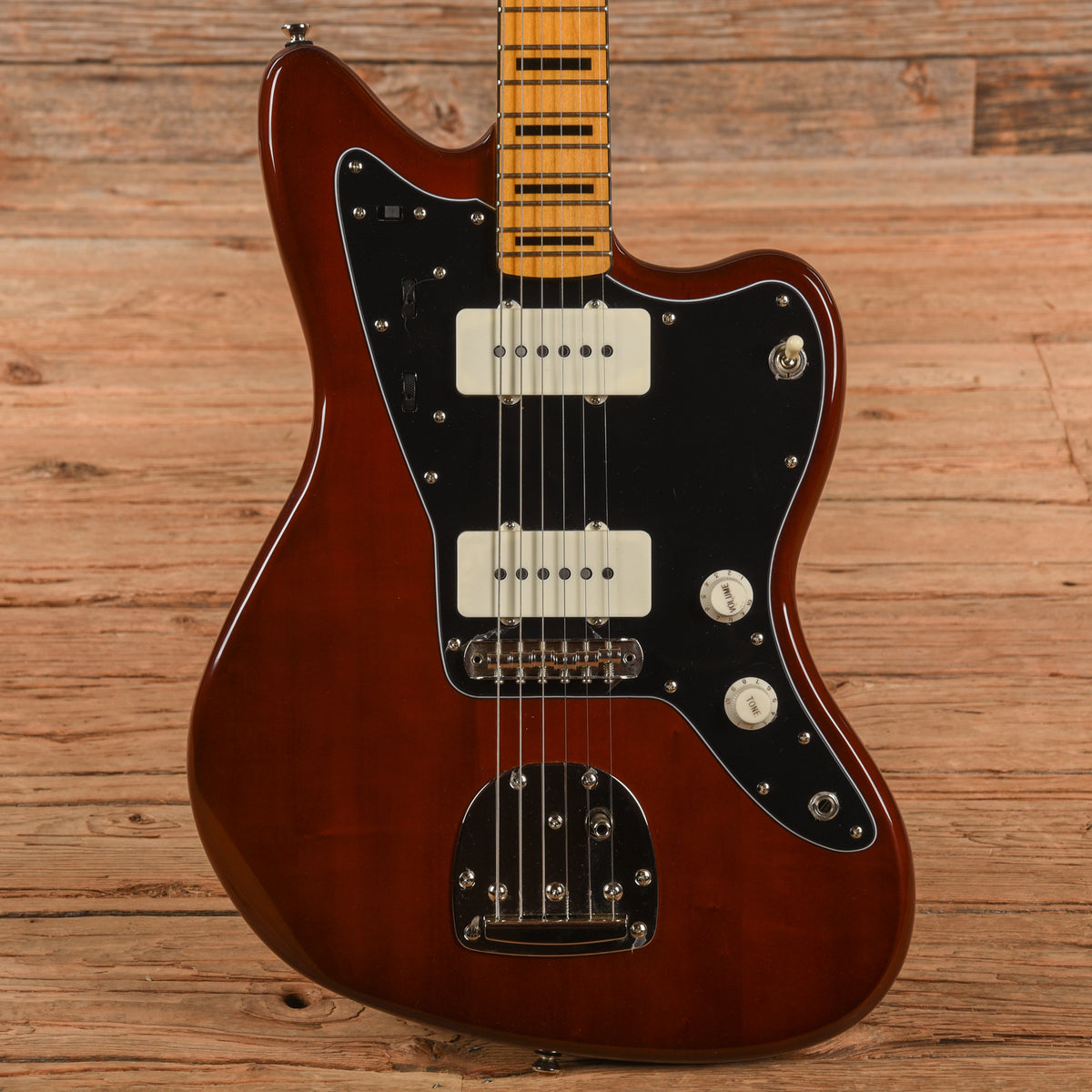 Squier Classic Vibe '70s Jazzmaster Maple Neck Walnut w/Black Blocks/Binding Electric Guitars / Solid Body