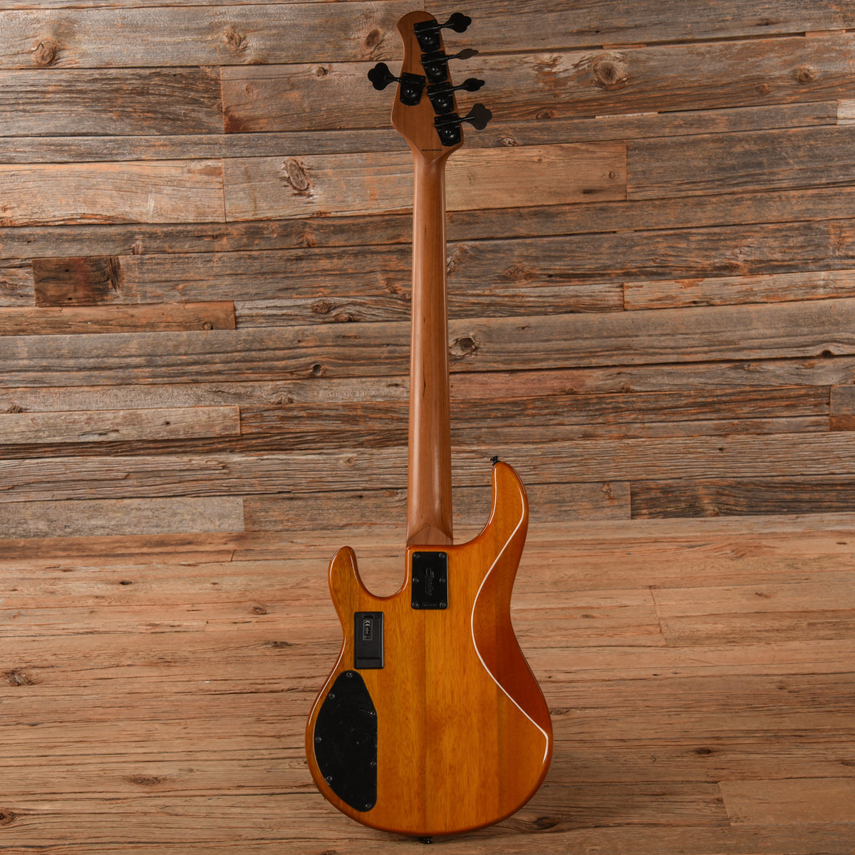 Sterling by Music Man StingRay Ray35HH Poplar Burl Amber Bass Guitars / 5-String or More