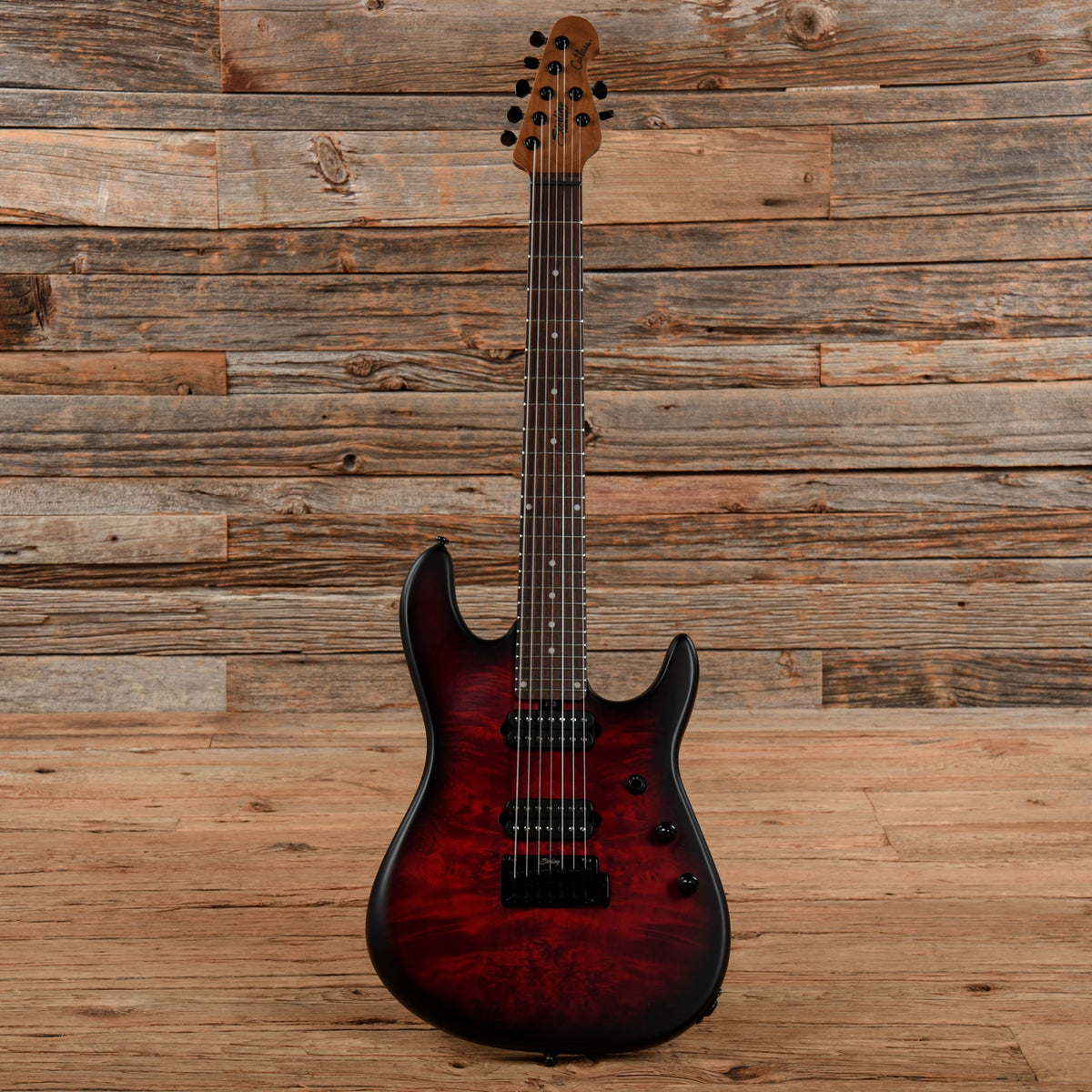 Sterling by Music Man Jason Richardson Signature 7-String Cutlass Dark Scarlet Burst Satin 2022 Electric Guitars / Solid Body