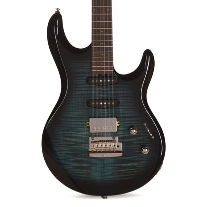 Sterling by Music Man Luke HSS Electric Guitar Yucatan Blue Electric Guitars