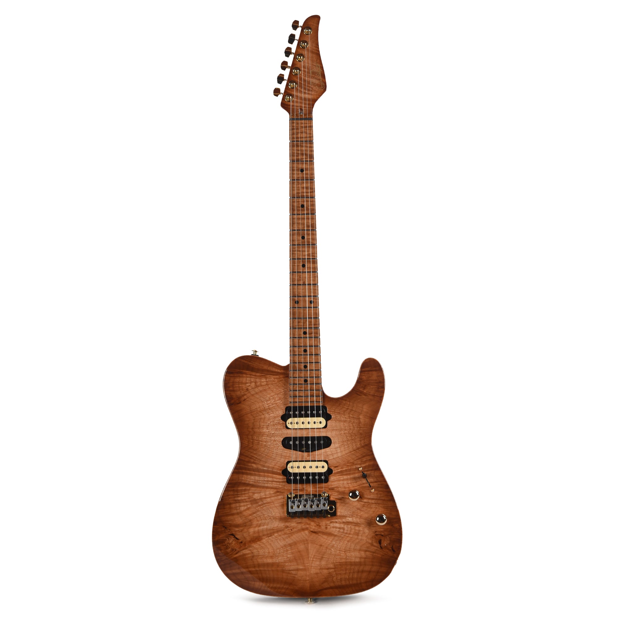 Suhr Custom Modern T Natural Burst w/CME-Selected Waterfall Burl Maple Top Electric Guitars / Solid Body