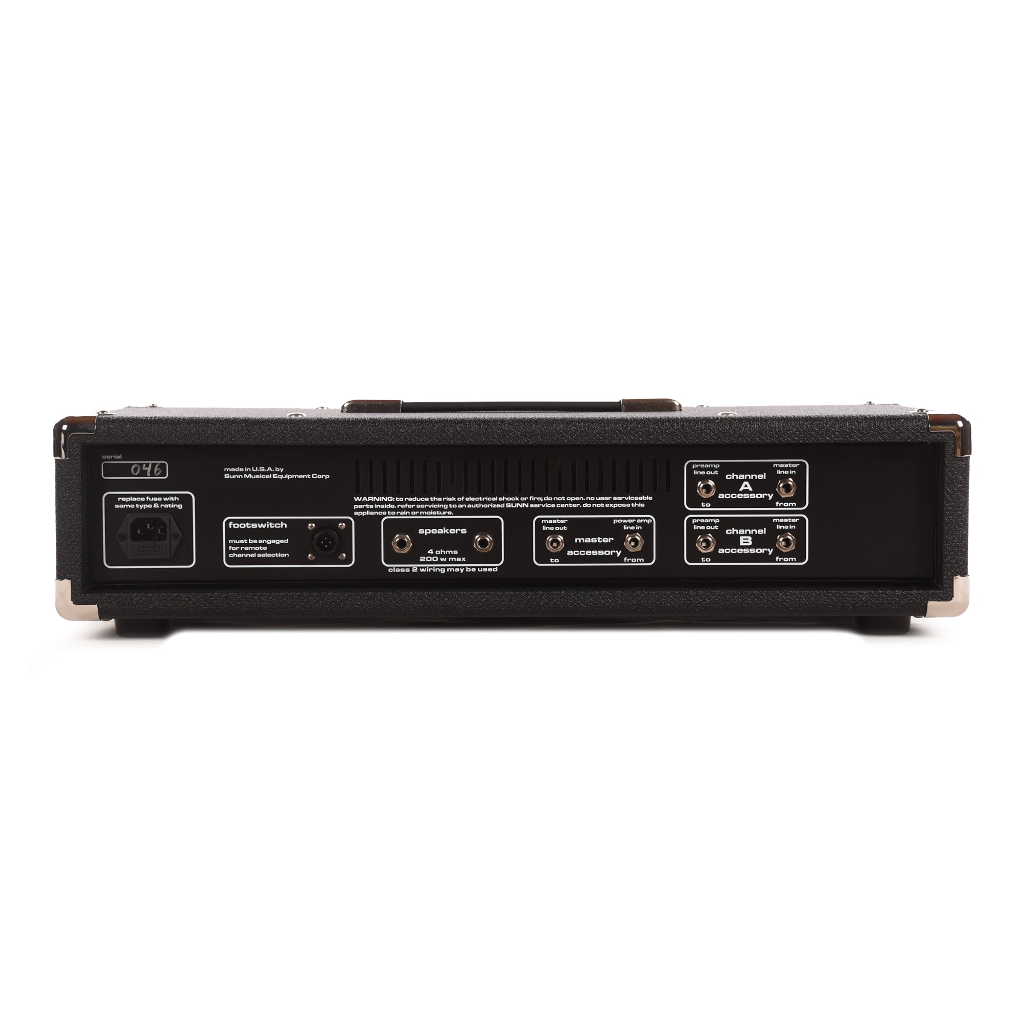Sunn Beta Lead 200W Solid State CMOS Guitar Amp Head w/ Footswitch Amps / Guitar Amps / Guitar Heads