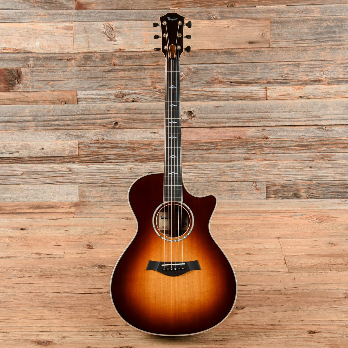 Taylor Custom Grand Concert Western Red Cedar/AA Walnut ES2 w/Figured Maple Binding Tobacco Sunburst 2024 Acoustic Guitars / Concert