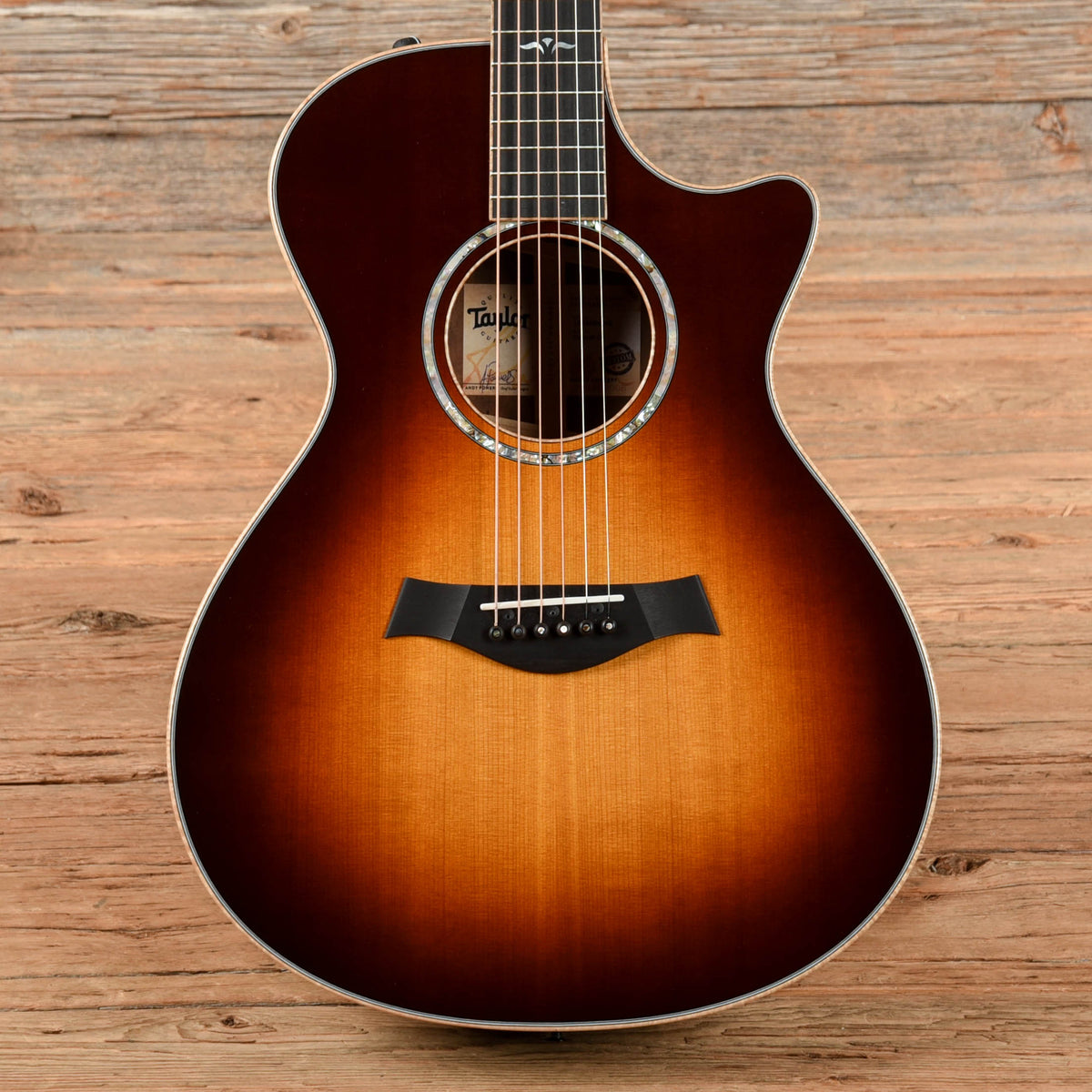 Taylor Custom Grand Concert Western Red Cedar/AA Walnut ES2 w/Figured Maple Binding Tobacco Sunburst 2024 Acoustic Guitars / Concert