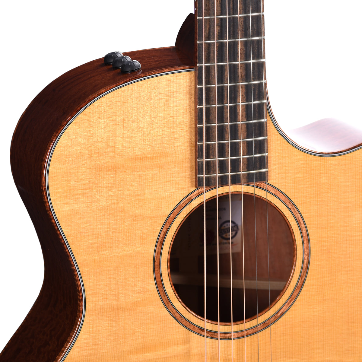 Taylor Custom Grand Auditorium Premium Bearclaw Spruce/Figured Ironbark Aged Toner ES2 w/Hawaiian Koa Binding Acoustic Guitars / OM and Auditorium