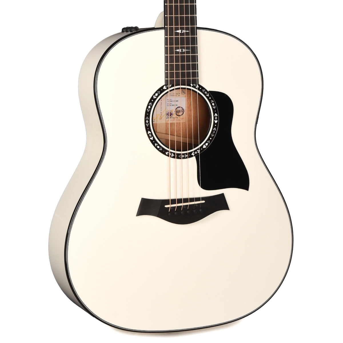 Taylor Custom "The Catch" #5 NAMM 2025 Grand Pacific Torrefied Sitka/Mahogany Pearl White ES2 Acoustic Guitars / OM and Auditorium