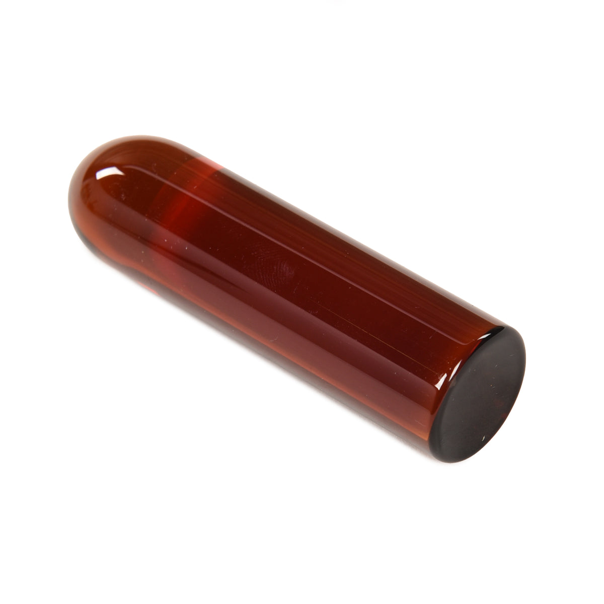 The Rock Slide Tone Bar Medium 22mm Diameter x 82mm Length Amber Glass Accessories / Slides