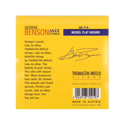 Thomastik GB114 George Benson Custom Heavy Flatwound Jazz Guitar Strings Accessories / Strings / Guitar Strings