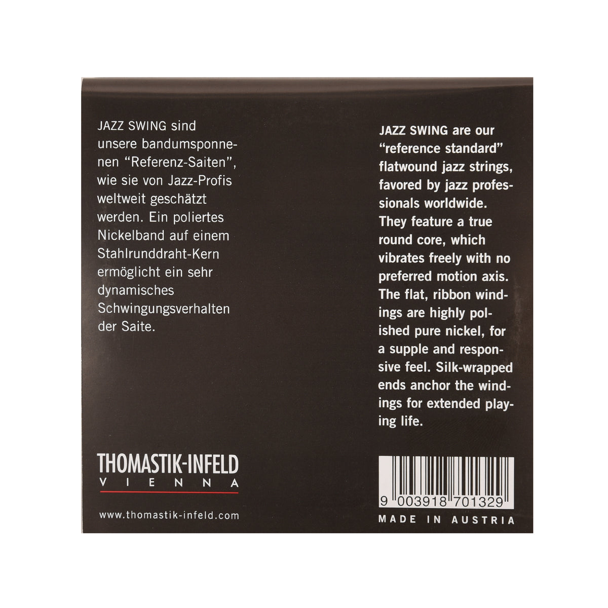Thomastik JS113 Medium Flatwound Jazz Swing Electric Guitar Strings Accessories / Strings / Guitar Strings