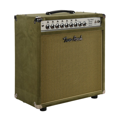 Two Rock Classic Reverb Signature 40/20W 1x12 Combo Moss Suede w/ Vintage Gold Cloth Amplifiers