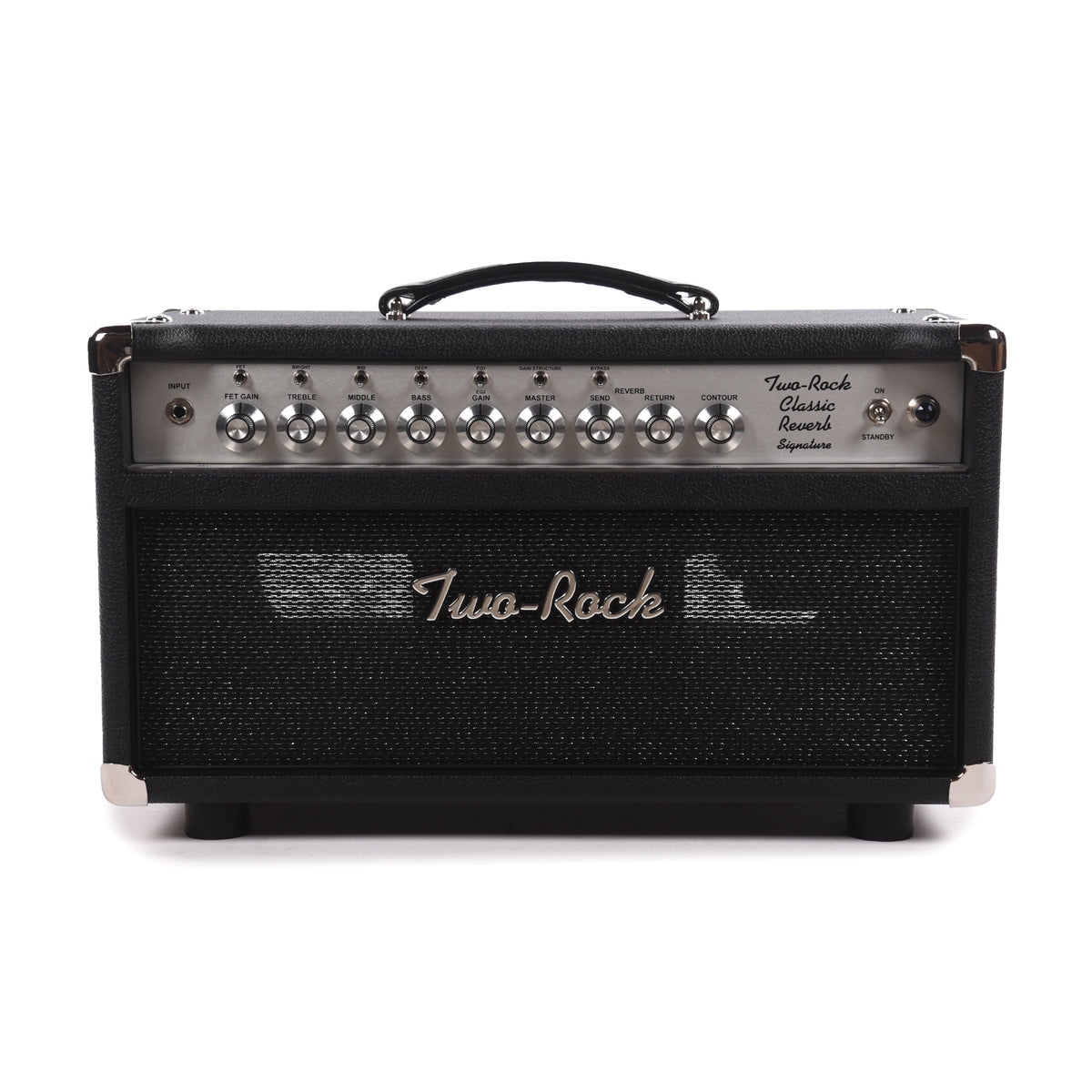 Two Rock Classic Reverb Signature 40/20W Head w/ Black Bronco Tolex & Black Sparkle Matrix Cloth Amps / Guitar Amps / Guitar Combos