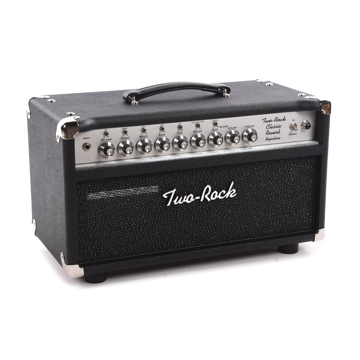 Two Rock Classic Reverb Signature 40/20W Head w/ Black Bronco Tolex & Black Sparkle Matrix Cloth Amps / Guitar Amps / Guitar Combos
