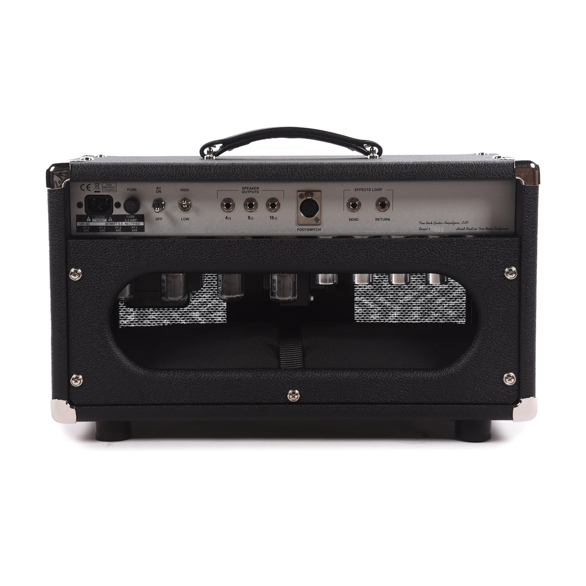 Two Rock Classic Reverb Signature 40/20W Head w/ Black Bronco Tolex & Black Sparkle Matrix Cloth Amps / Guitar Amps / Guitar Combos