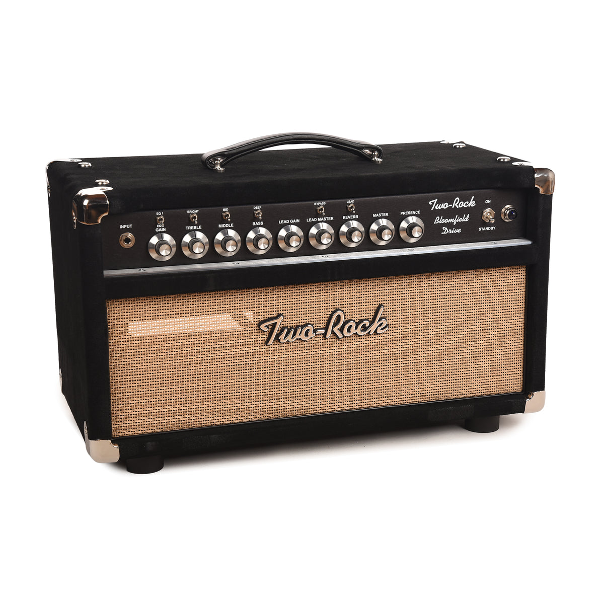 Two Rock Bloomfield Drive 100/50W Head Black Suede w/ Cane Grill Amps / Guitar Amps / Guitar Heads