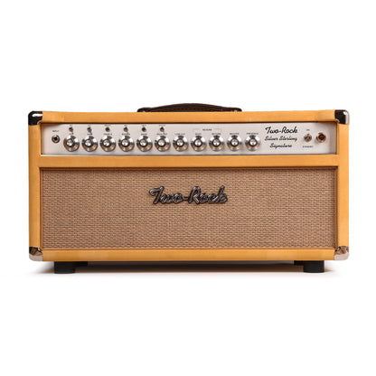 Two Rock Silver Sterling Signature 100W Head Silver Anodize Chasis Gold Suede w/ Cane Grill Amps / Guitar Amps / Guitar Heads