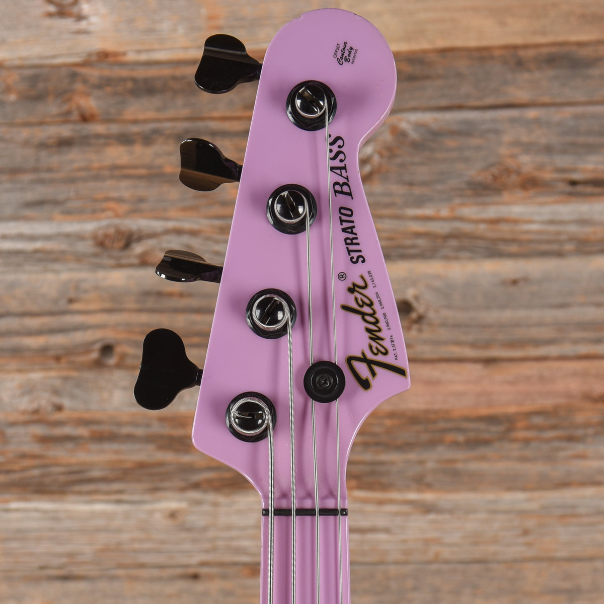 Unbranded "Strato-Bass" Lavender 1980s Bass Guitars / 4-String