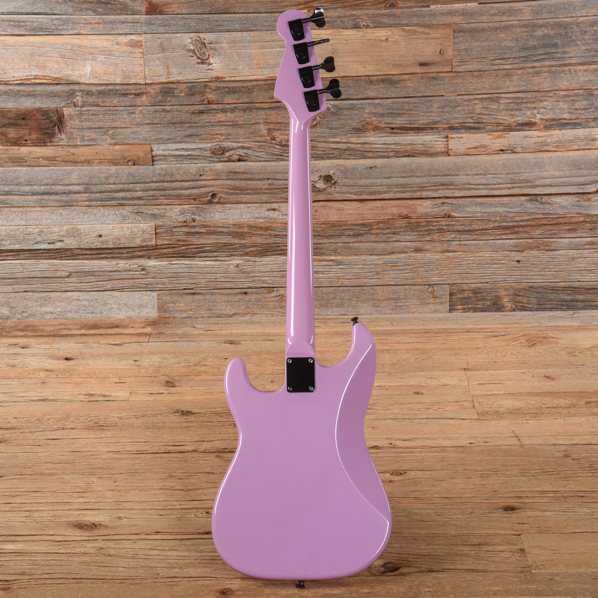Unbranded "Strato-Bass" Lavender 1980s Bass Guitars / 4-String