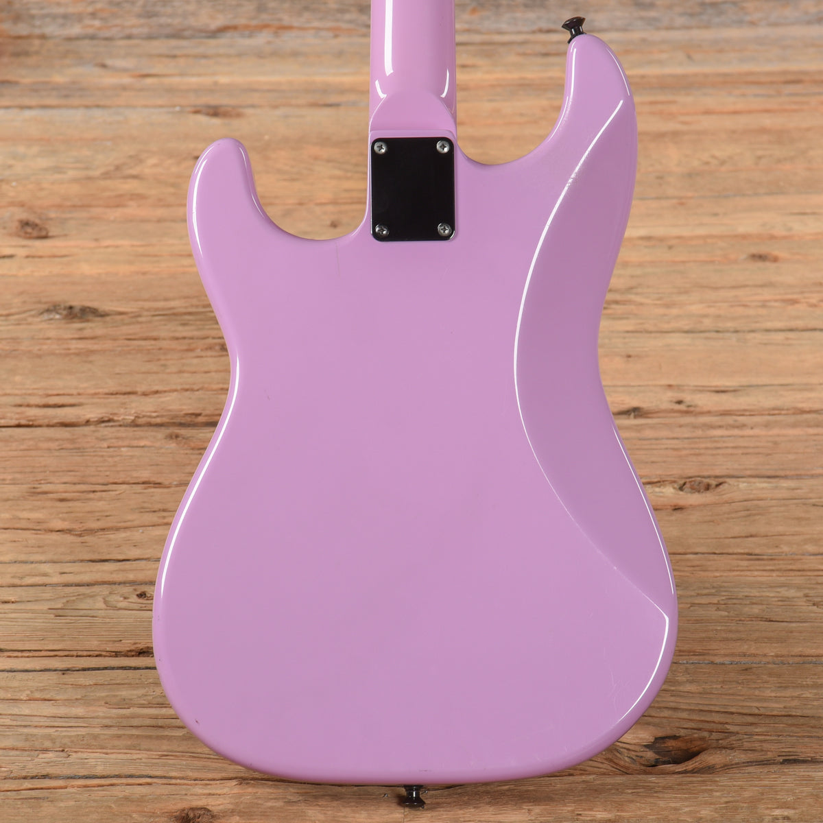 Unbranded "Strato-Bass" Lavender 1980s Bass Guitars / 4-String